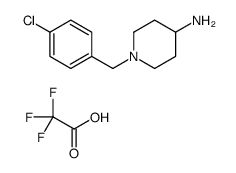 1-(4-氯苄基)哌啶-4-胺三氟乙酸酯结构式