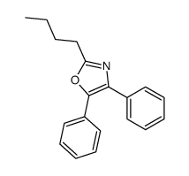 2-butyl-4,5-diphenyl-1,3-oxazole结构式