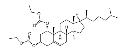 1α,3β-diethoxycarbonyloxycholest-5-ene Structure