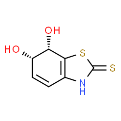 2(3H)-Benzothiazolethione, 6,7-dihydro-6,7-dihydroxy-, (6R,7R)-rel- (9CI) Structure