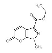 ethyl 9-methyl-3-oxo-2-oxa-8,9-diazabicyclo[4.3.0]nona-4,7,10-triene-7-carboxylate结构式