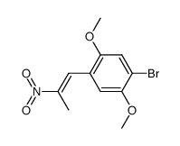 1-(2,5-dimethoxy-4-bromophenyl)-2-nitropropene结构式