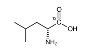 D-亮氨酸-1-13C结构式