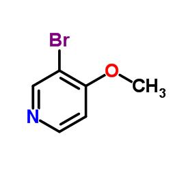 3-溴-4-甲氧基吡啶结构式
