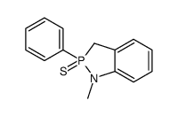 1-methyl-2-phenyl-2-sulfanylidene-3H-1,2λ5-benzazaphosphole结构式