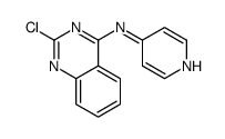 2-chloro-N-pyridin-4-ylquinazolin-4-amine Structure