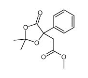 methyl 2-(2,2-dimethyl-5-oxo-4-phenyl-1,3-dioxolan-4-yl)acetate Structure
