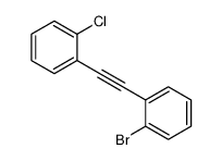 1-bromo-2-[2-(2-chlorophenyl)ethynyl]benzene结构式