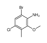 6-bromo-4-chloro-2-methoxy-3-methylaniline Structure