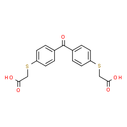 2,2'-[carbonylbis(4,1-phenylenethio)]bis(acetic) acid Structure