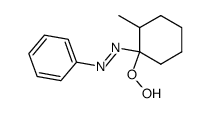 1-(1-hydroperoxy-2-methylcyclohexyl)-2-phenyldiazene Structure