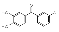 3-氯-3,4-二甲基苯甲酮结构式
