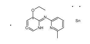 3-ethoxy-N-(6-methylpyridin-2-yl)-5-trimethylstannylpyridin-2-amine Structure
