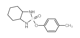 1H-1,3,2-Benzodiazaphosphole,octahydro-2-(4-methylphenoxy)-, 2-oxide结构式