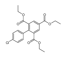 triethyl 4'-chloro-[1,1'-biphenyl]-2,4,6-tricarboxylate结构式