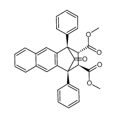 1,3-diphenylbenz(f)inden-2-one-dimethyl fumarate adduct Structure