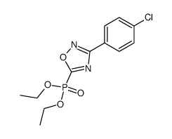 diethyl (3-(4-chlorophenyl)-1,2,4-oxadiazol-5-yl)phosphonate结构式
