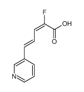 2-FLUORO-5-(3-PYRIDYL)PENTA(2-Z,4-E)DIENOIC ACID结构式