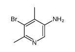 5-bromo-4,6-dimethylpyridin-3-amine Structure