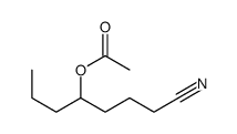 1-cyanoheptan-4-yl acetate结构式