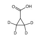 Cyclopropanecarboxylic acid-d4 Structure