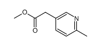 2-(6-甲基吡啶-3 基) 乙酸甲酯结构式