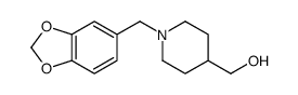 (1-苯并[1,3]二氧代l-5-甲基哌啶-4-基)甲醇结构式