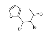 3,4-dibromo-4-(furan-2-yl)butan-2-one Structure