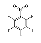 1,3,5-trifluoro-2,4-diiodo-6-nitrobenzene结构式