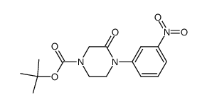 tert-butyl 4-(3-nitrophenyl)-3-oxopiperazine-1-carboxylate Structure