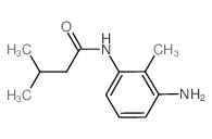 N-(3-氨基-2-甲基苯基)-3-甲基丁酰胺结构式