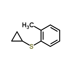 1-(Cyclopropylsulfanyl)-2-methylbenzene结构式