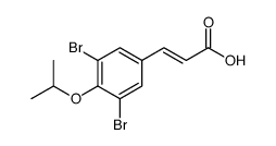2-Propenoic acid, 3-[3,5-dibromo-4-(1-methylethoxy)phenyl] Structure