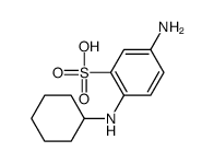 5-amino-2-(cyclohexylamino)benzenesulfonic acid Structure