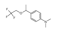 1-(4-(dimethylamino)phenyl)ethyl trifluoroethyl ether结构式