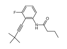 N-(2-(3,3-dimethylbut-1-ynyl)-3-fluorophenyl)butyramide Structure