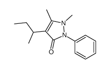 4-butan-2-yl-1,5-dimethyl-2-phenylpyrazol-3-one Structure