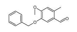 5-(苄氧基)-4-甲氧基-2-甲基苯甲醛结构式