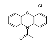 10-acetyl-4-chloro-phenothiazine结构式