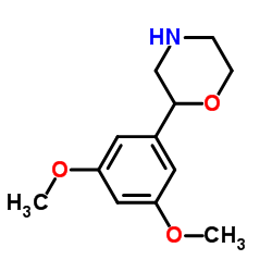 2-(3,5-二甲氧基苯基)吗啉结构式