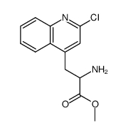 methyl 2-amino-3-<2-chloroquinolin-4-yl>propionate Structure