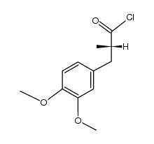 (S)-3-(3,4-dimethoxy-phenyl)-2-methyl-propionyl chloride结构式