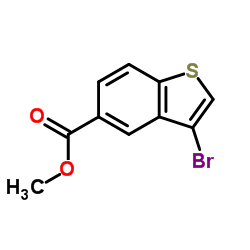 methyl 3-bromobenzo[b]thiophene-5-carboxylate Structure