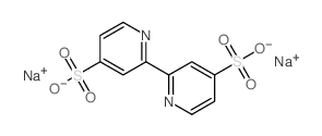 [2,2'-联吡啶]-4,4'-二磺酸钠盐结构式