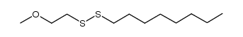 2-methoxyethyl octyl disulfide结构式