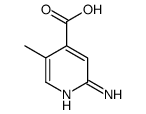 2-amino-5-methylpyridine-4-carboxylic acid Structure