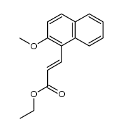 3t-(2-methoxy-naphthyl-(1))-acrylic acid ethyl ester结构式