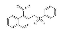 (1-nitro-2-naphthyl)methyl phenyl sulfone Structure