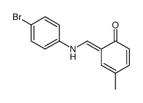 6-[(4-bromoanilino)methylidene]-4-methylcyclohexa-2,4-dien-1-one结构式