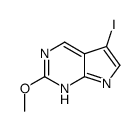 5-碘-2-甲氧基-7H-吡咯并[2,3-d]嘧啶结构式